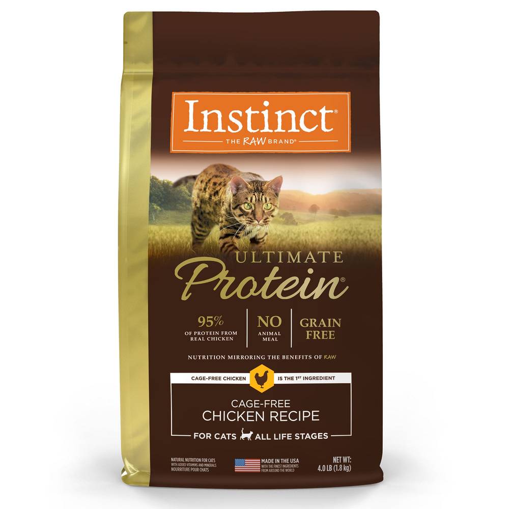 Instinct® Ultimate Protein Adult Cat Food - Natural, Grain Free, Chicken (Flavor: Chicken, Size: 4 Lb)