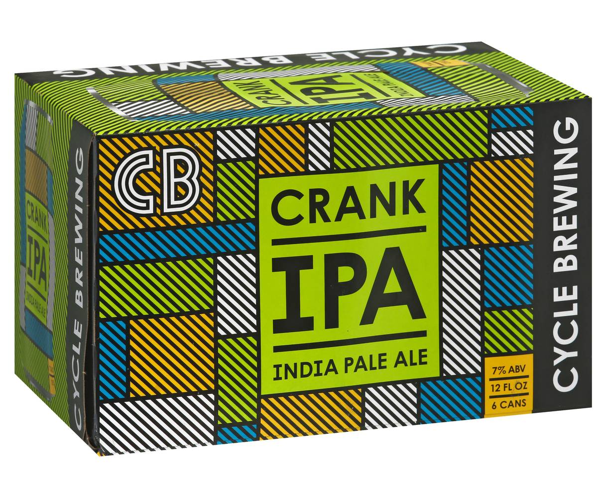 Cycle Brewing Crank Ipa Beer (6 x 12 fl oz)