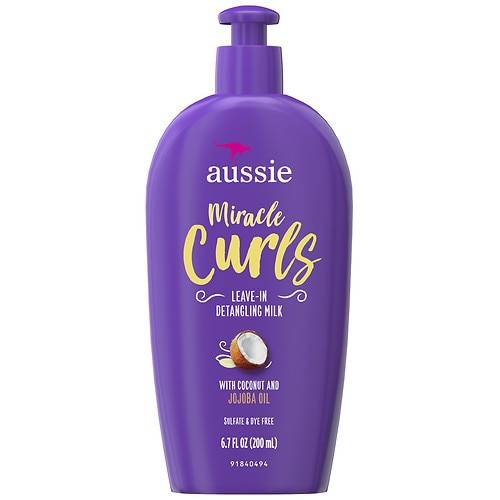 Aussie Miracle Curls with Coconut Oil, Paraben Free Detangling Milk Treatment - 6.7 fl oz