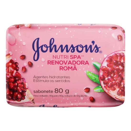 Johnson's sabonete em barra nutri spa romã (80g)