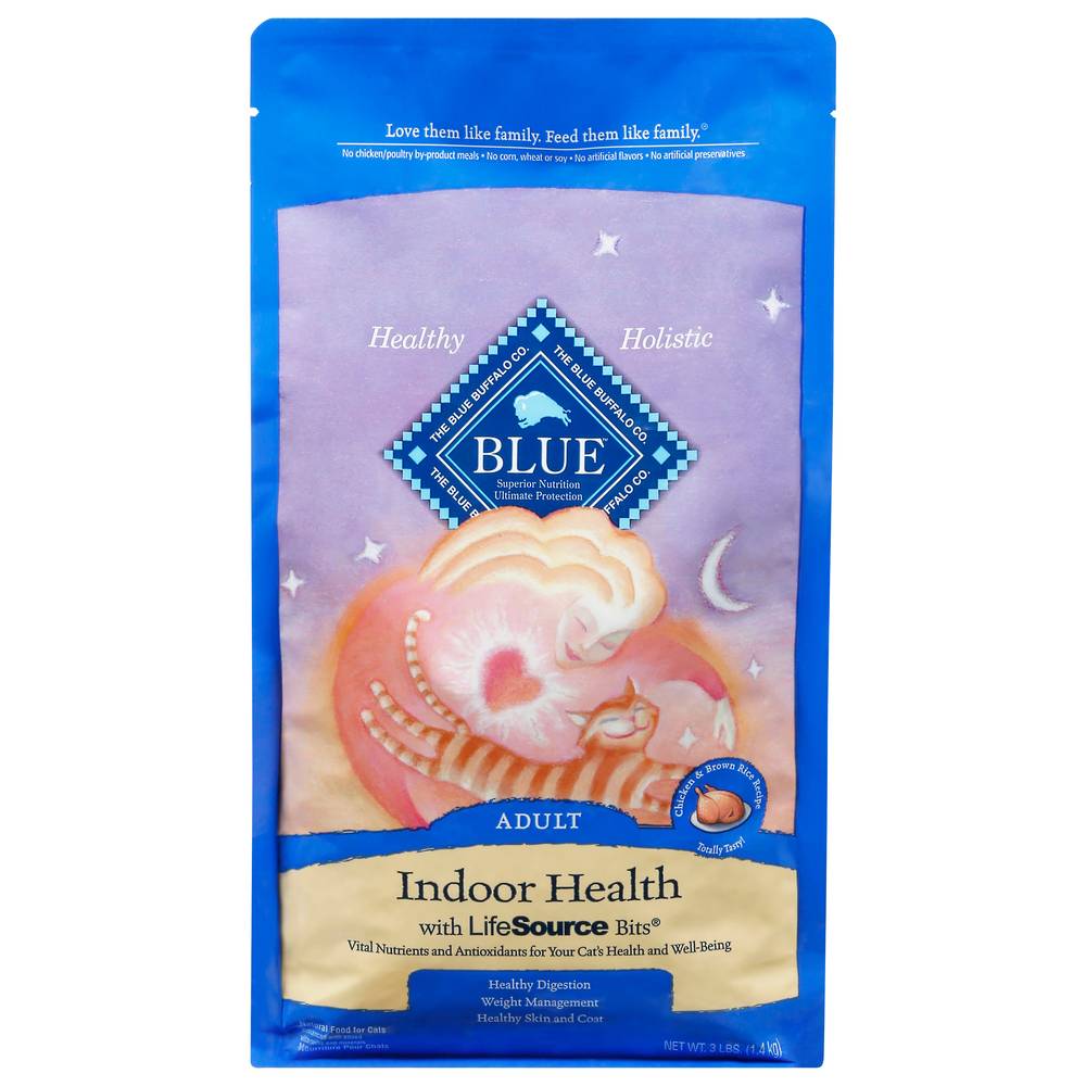 Blue Buffalo Adult Indoor Health Natural Food For Cats (chicken)
