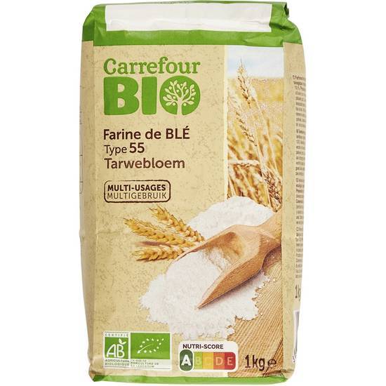Carrefour Bio - Farine de blé type 55 (1kg)