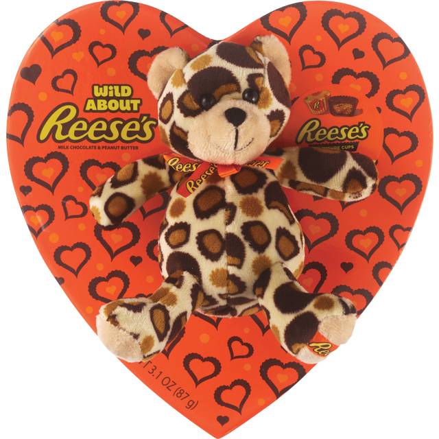 Hershey's Reese's Heart Box with Plush, 3.1 oz