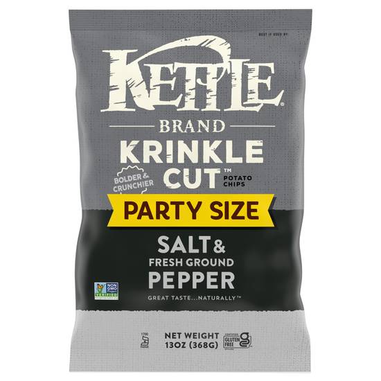 Kettle Brand Salt and Fresh Ground Pepper Krinkle Cut Potato Chips