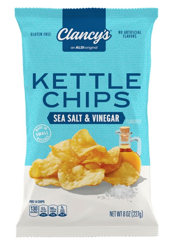 Clancy's Gluten Free Kettle Chips, Sea Salt & Vinegar (8 oz)