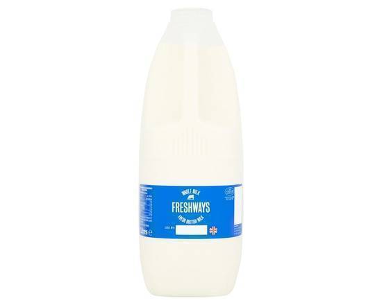 Freshways Whole Milk 2 Litres
