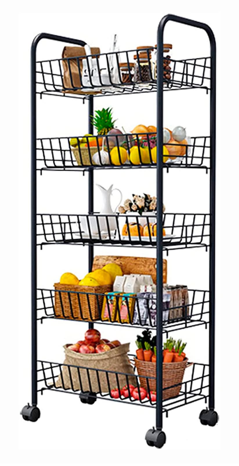 Carro organizador 5 pisos metal
