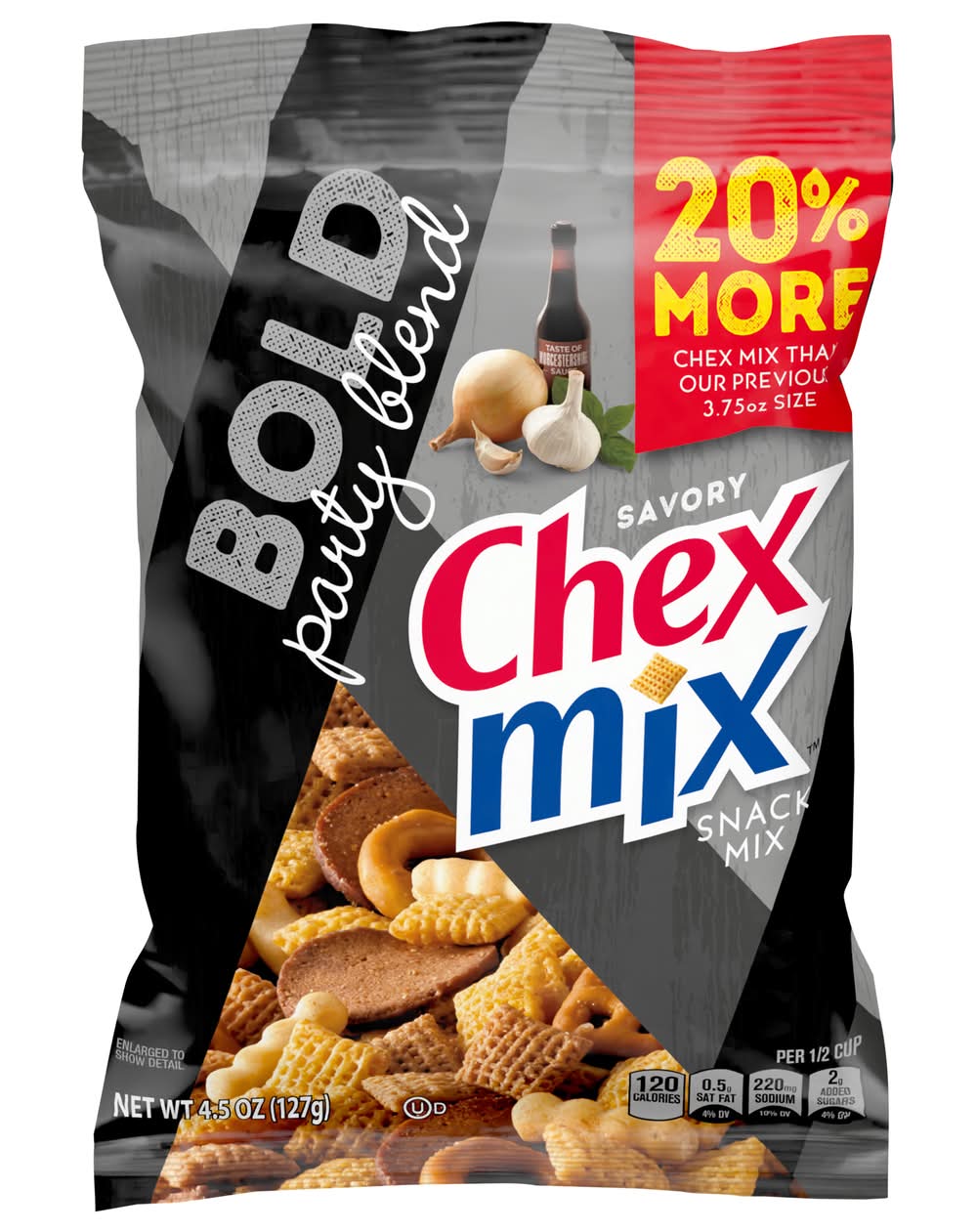 Chex Mix Savory Snack Mix, Bold Party Blend (4.5 oz)
