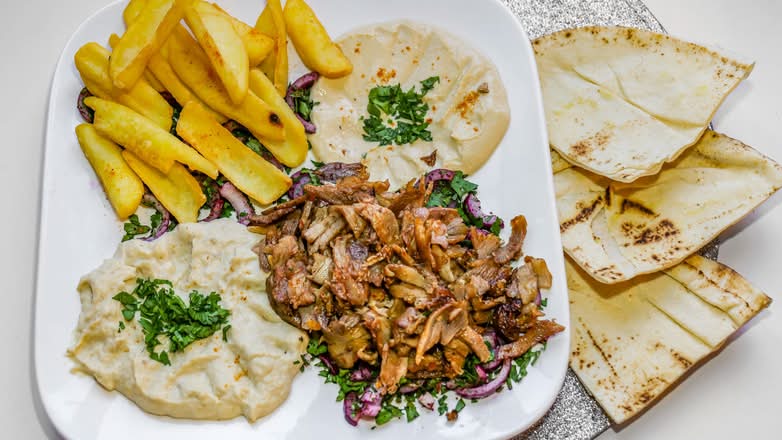 Assiette Shawarma au Poulet "Kebab"