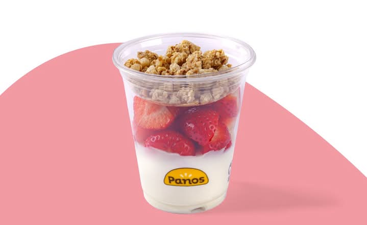 Griekse yoghurt met cruesli & aardbei