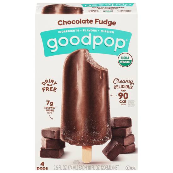 Goodpop Chocolate Fudge Pops ( 4 ct )