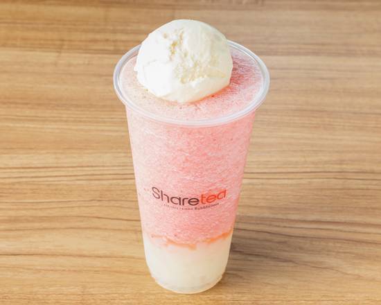 Strawberry Ice Blended with Lychee  & Ice Cream