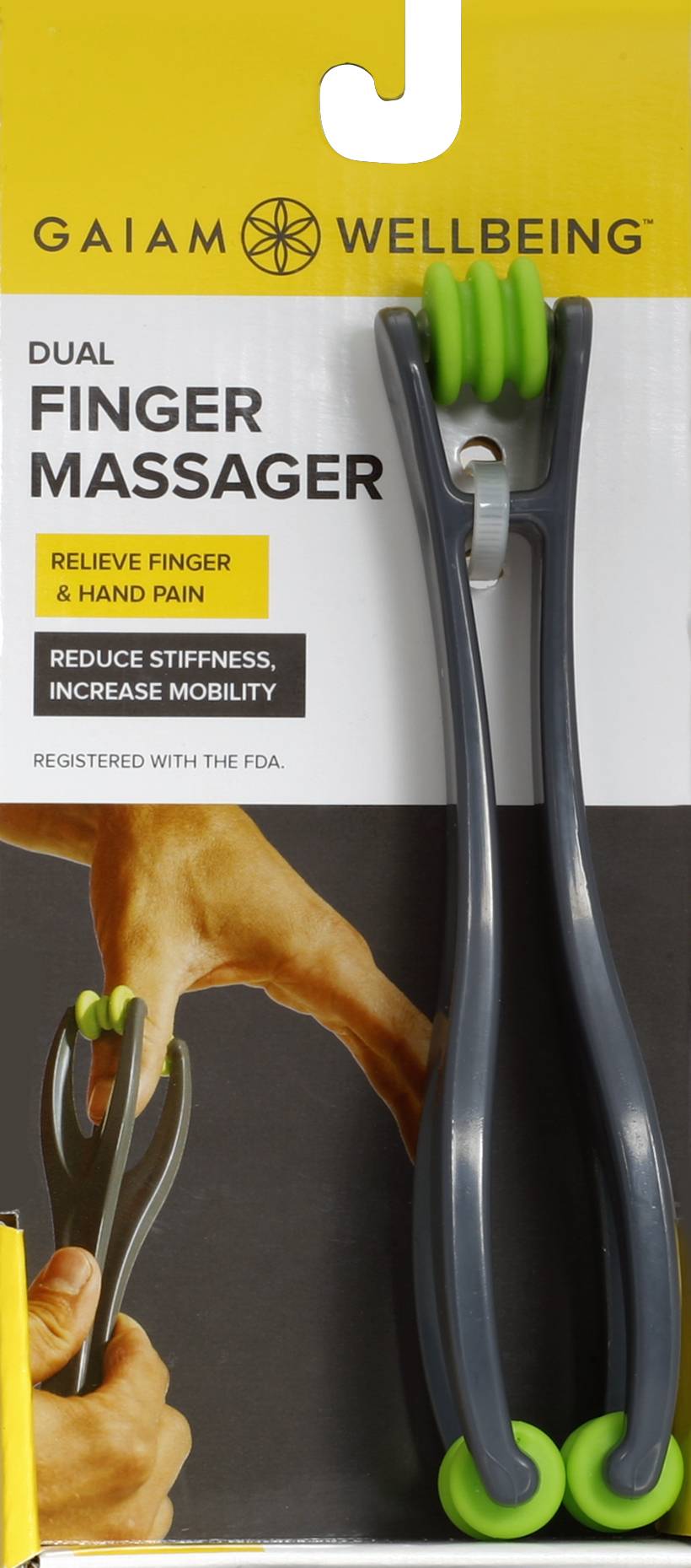 Gaiam Dual Finger Massager (1.6 oz)