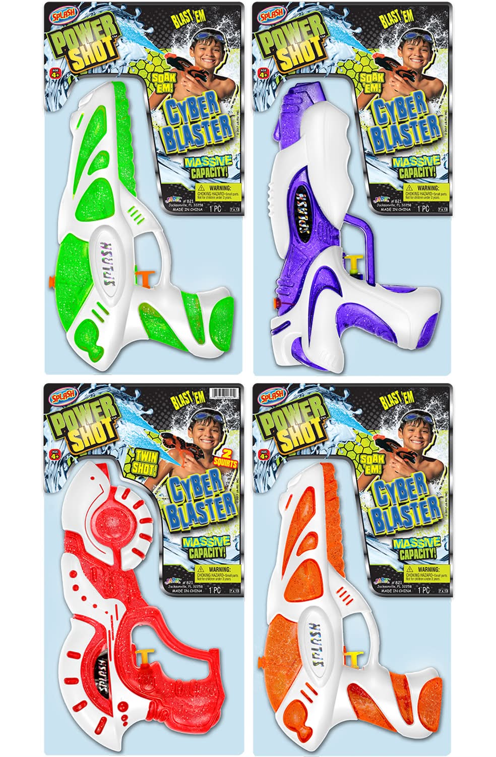 Ja-Ru Splash Outdoor Water Toys Water Gun Plastic 1 Pk