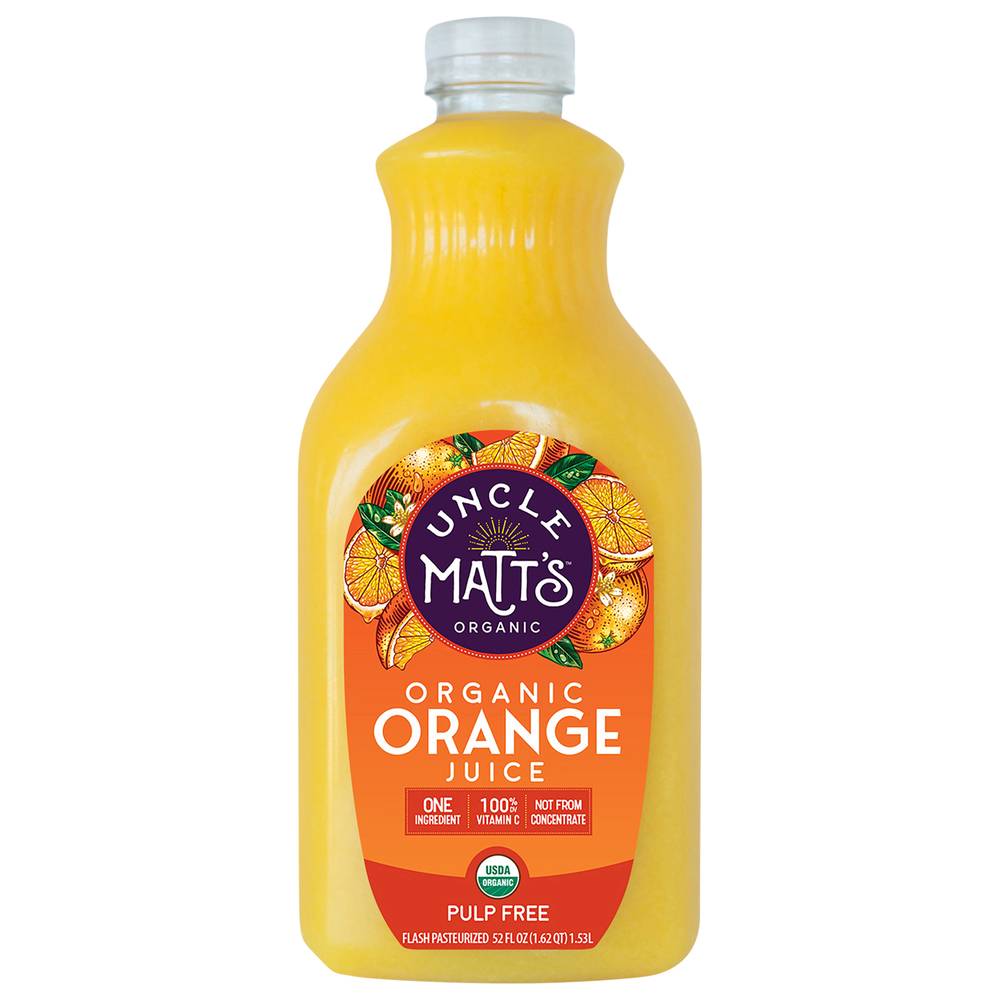 Uncle Matt's Organic Pulp Free Juice, Orange (52 fl oz)