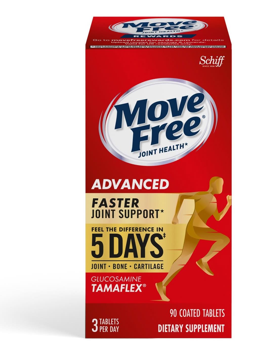 Move Free Advanced Glucosamine Tamaflex 90 Coated Tablets