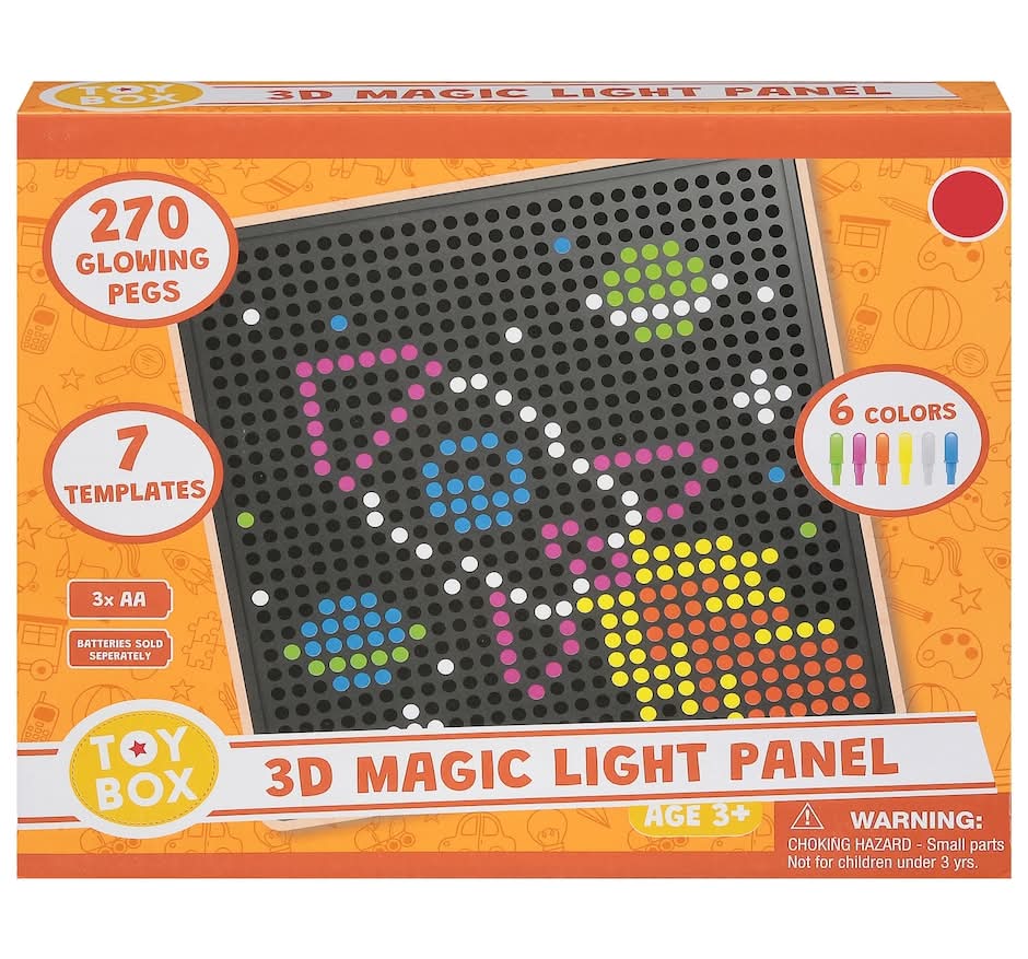 Toy Box 3D Magic Light Panel 3+ Years, Assorted