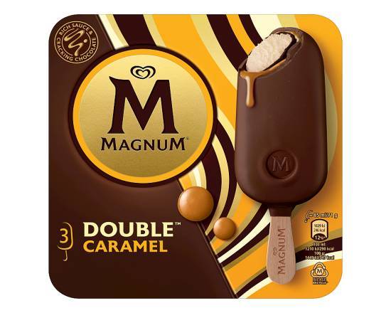 Walls Magnum Double Caramel 3Pk 255Ml
