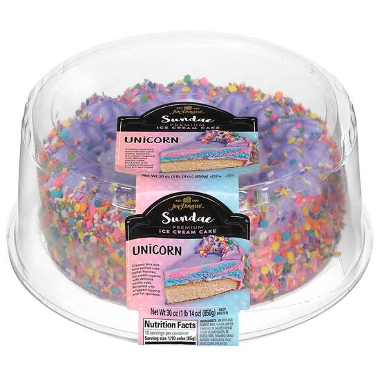 Jon Donaire Sundae Premium Unicorn Ice Cream Cake