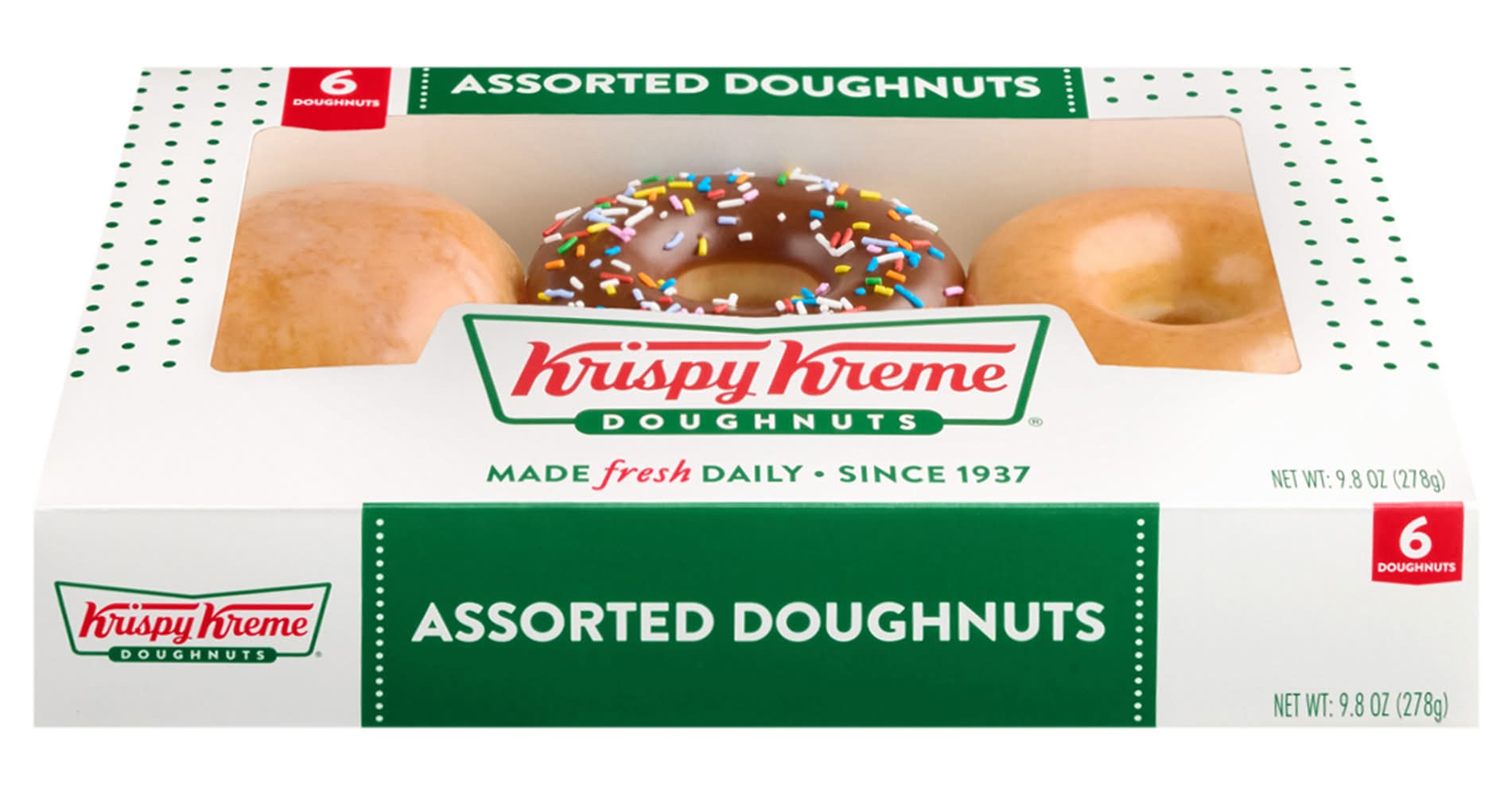 Krispy Kreme Doughnuts, Assorted (9.8 oz, 6 ct)