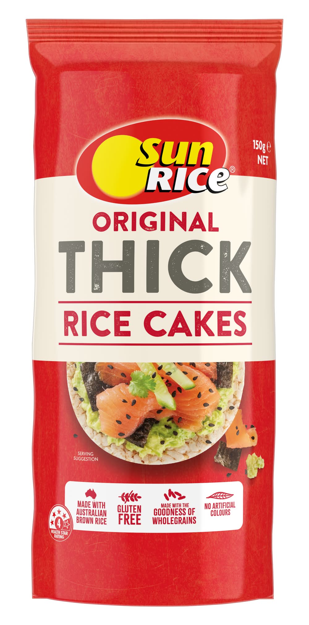 SunRice Thick Rice Cakes (150g)