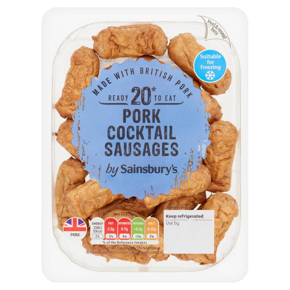 Sainsbury's Pork Cocktail Sausages x20 200g