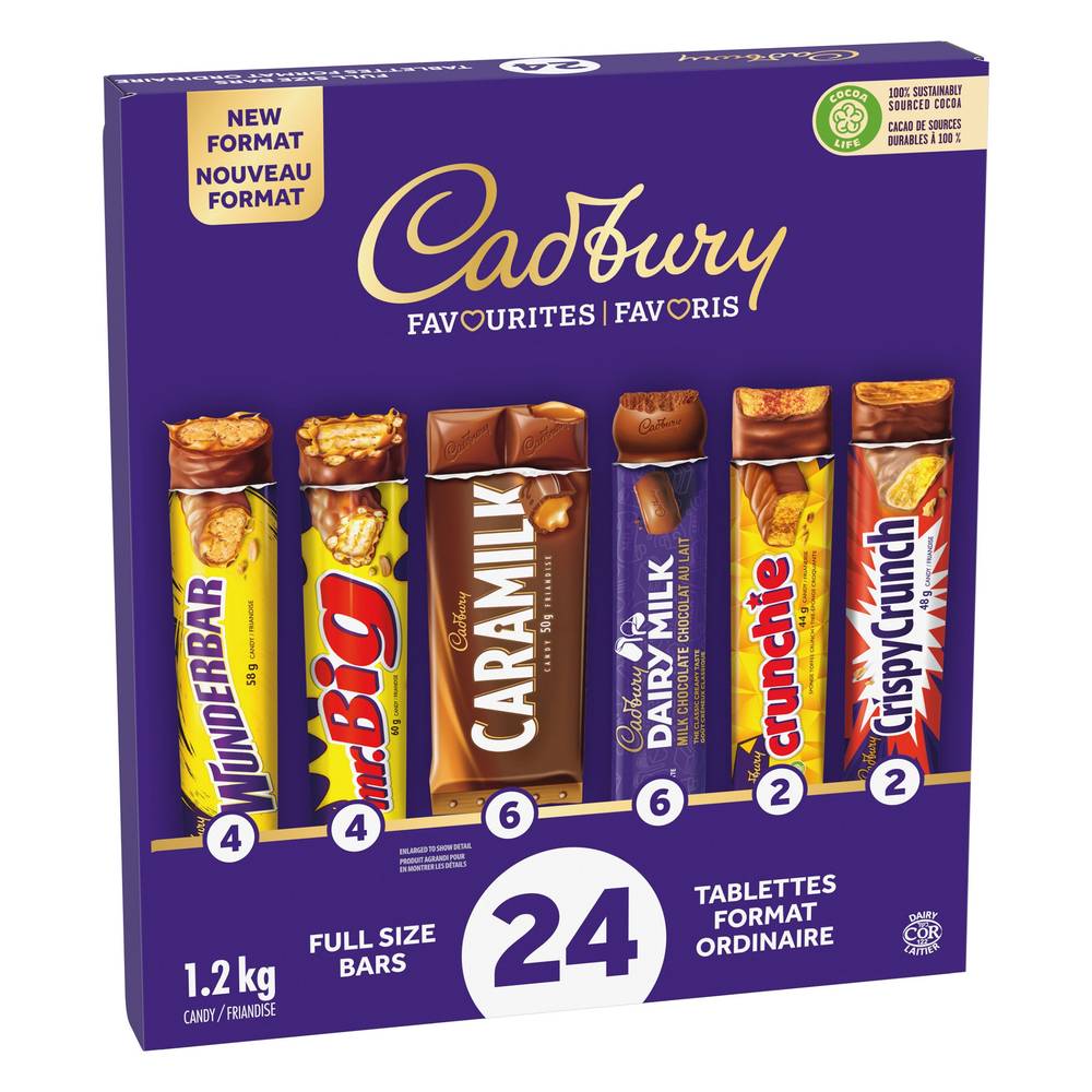 Cadbury, Favourites Variety Pack, 1.2 Kg