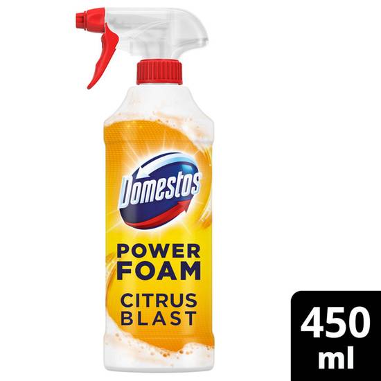 Domestos Domestos Toilet & Bathroom Cleaner Spray Power Foam Citrus Blast 450 ml