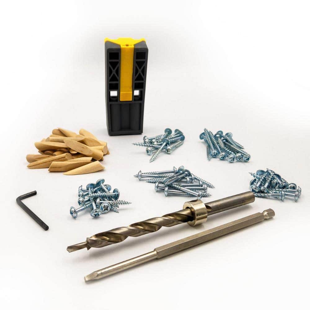 General Tools Pocket Hole Jig Kit With Screws And Dowels (89-Piece) With Carry Case