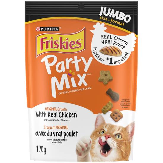 Purina Friskies Party Mix Original Crunch Cat Treats (170 g)