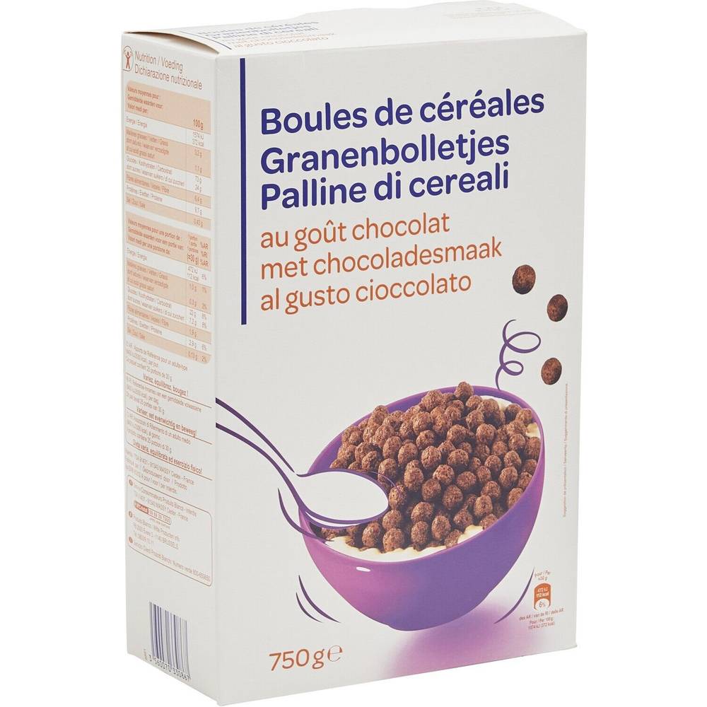 Carrefour - Boules de céréales au goût chocolat
