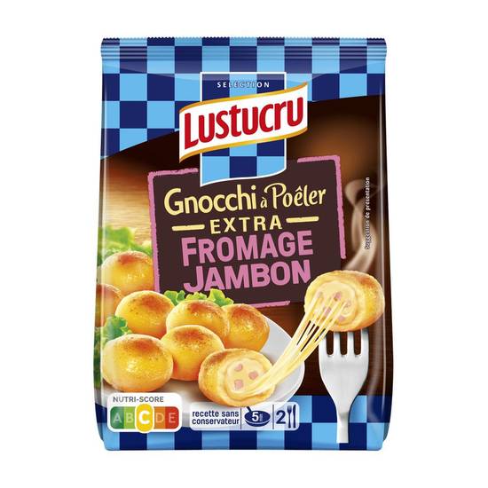 Gnocchis à poêler fromage et jambon LUSTUCRU SELECTION 280g