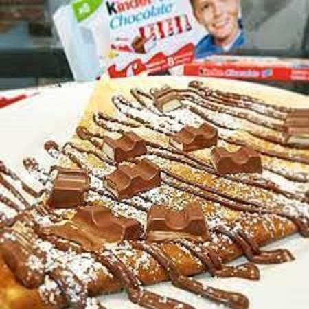 Crêpe nutella & kinder maxi