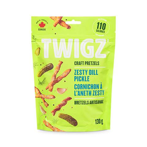 Twigz Craft Pretzels Zesty Dill Pickle (130 g)