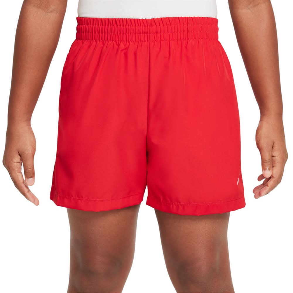Nike Kids' Multi Dri-FIT Woven 4” Shorts (University Red/White, S)