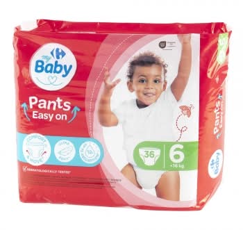 Pants optima adsorption My Carrefour Baby T6 (+16 kg) 36 ud.