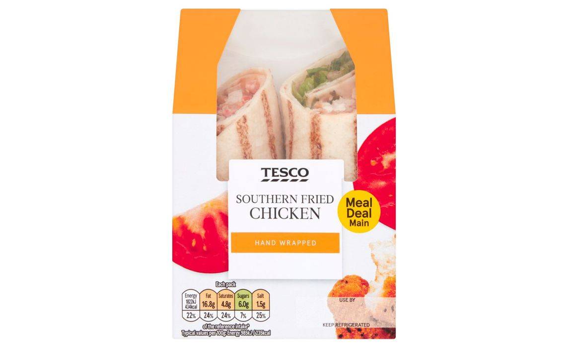 Tesco Southern Fried Chicken Wrap (394393)