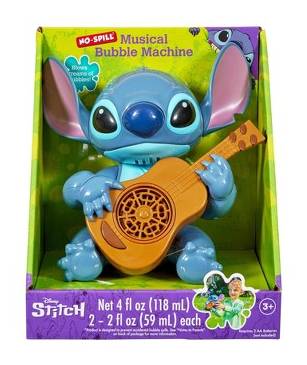 Disney Stitch No Spill Musical Bubble Machine Ages 3+