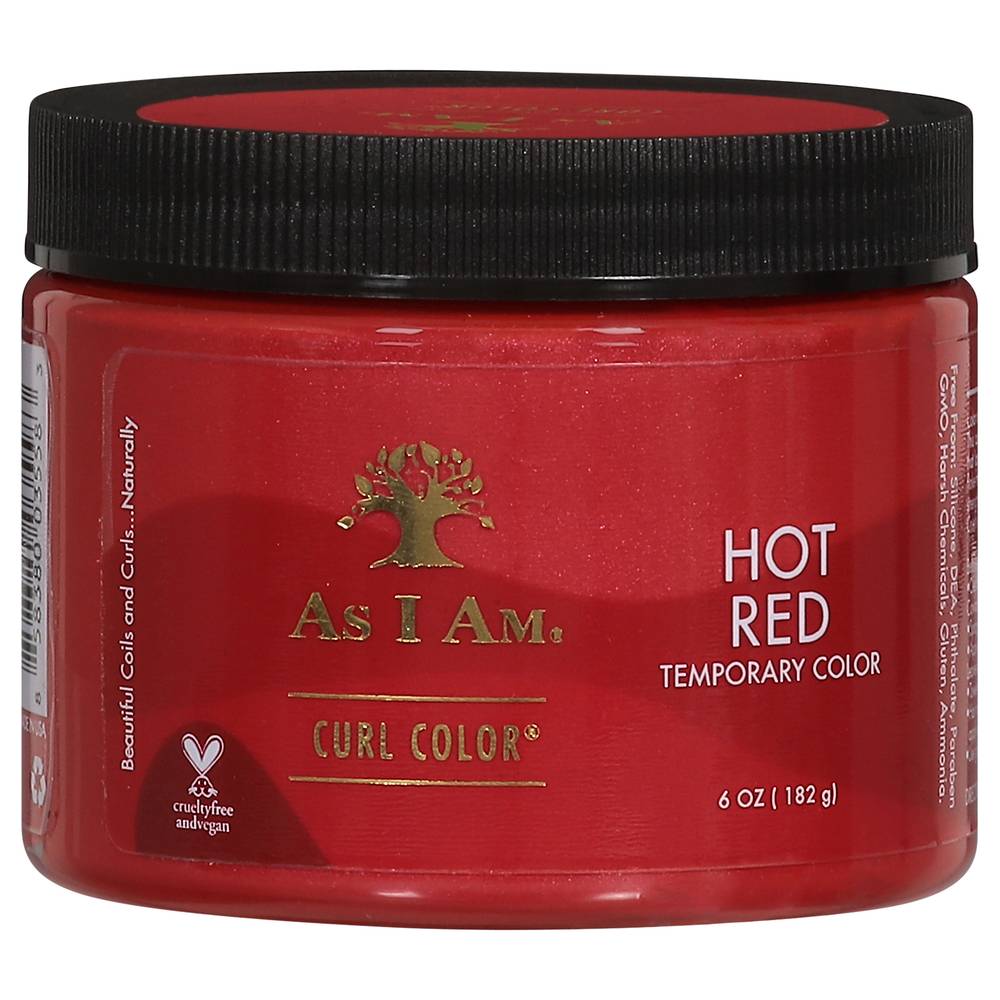 As I Am Temporary Curl Color, Hot Red (6 oz)