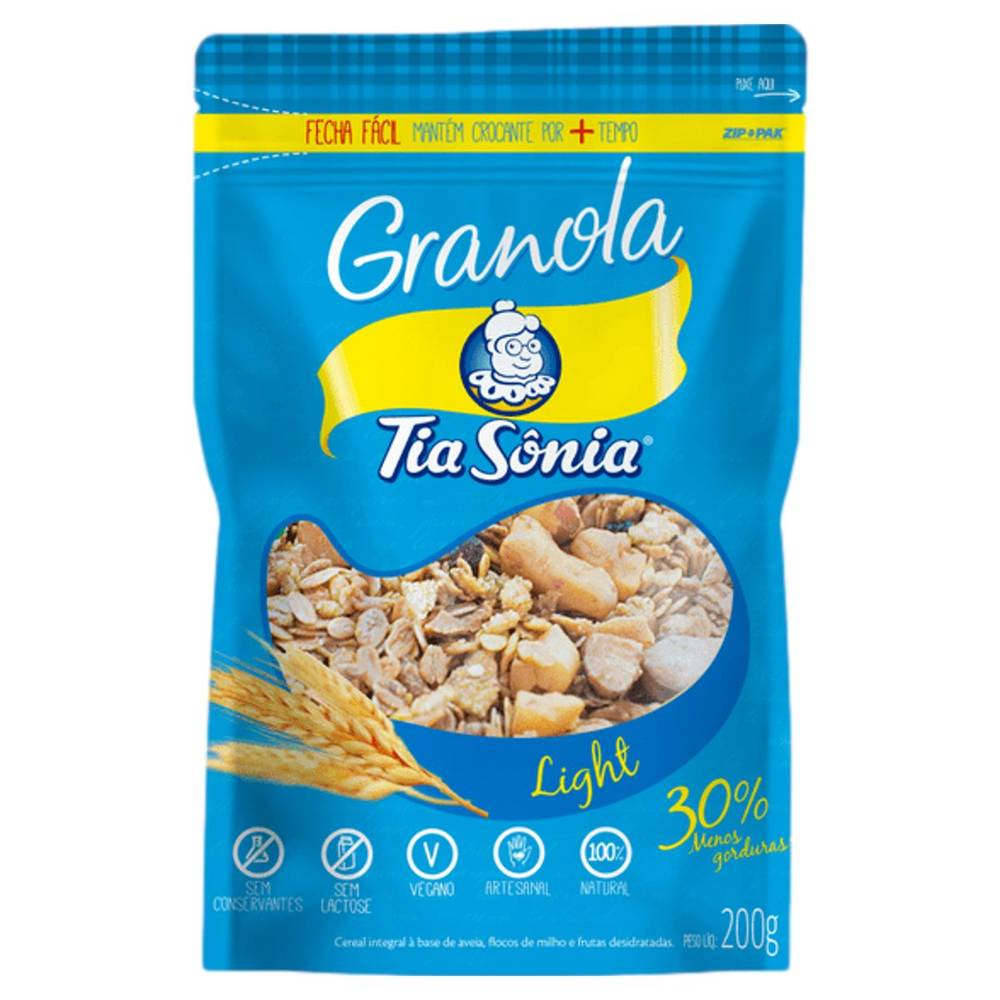 Tia sônia granola light (200g)