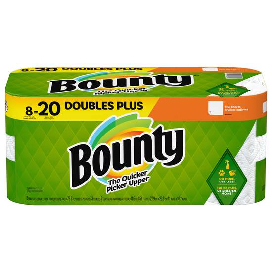 Bounty Regular Double Plus Rolls Paper Towels (8 ct) (white)
