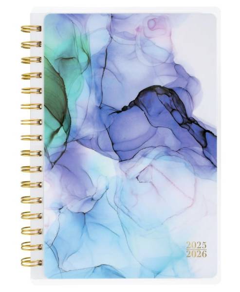 Cambridge® Aqueous Academic 2025-2026 Weekly Monthly Planner, Small, 5 1/2" x 8 1/2"