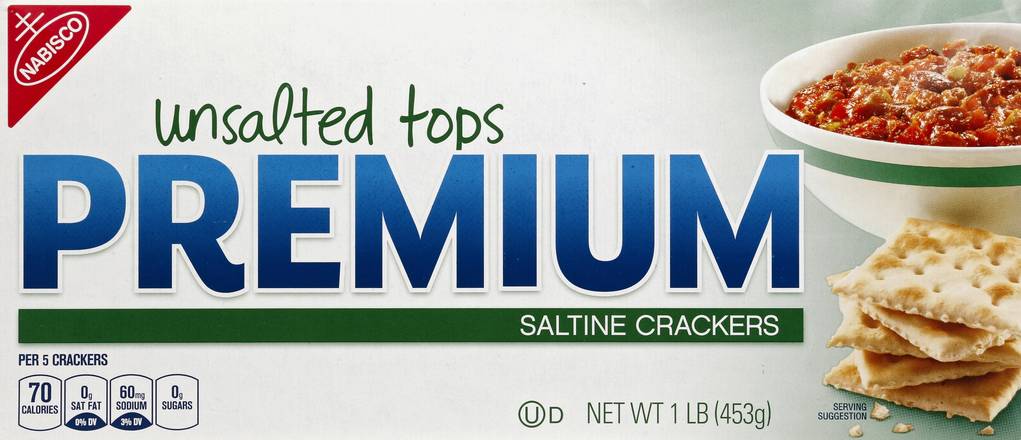 Nabisco Unsalted Tops Saltine Crackers