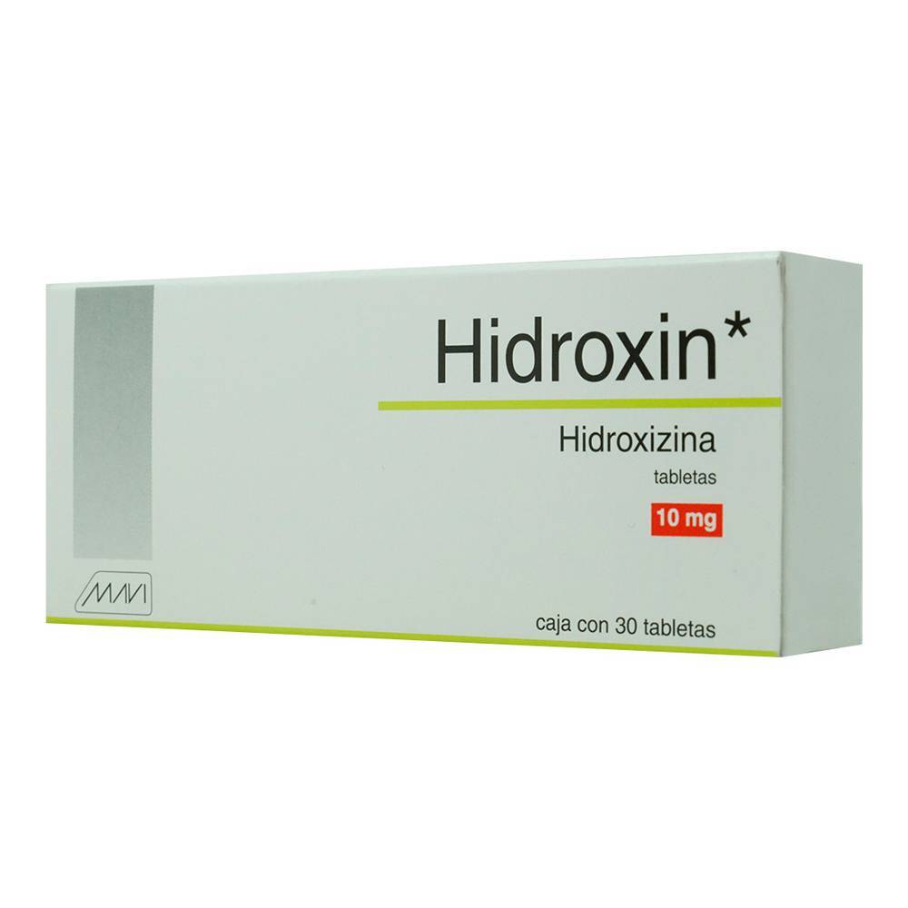 Mavi hidroxin hidroxizina 10mg (30 tabletas)