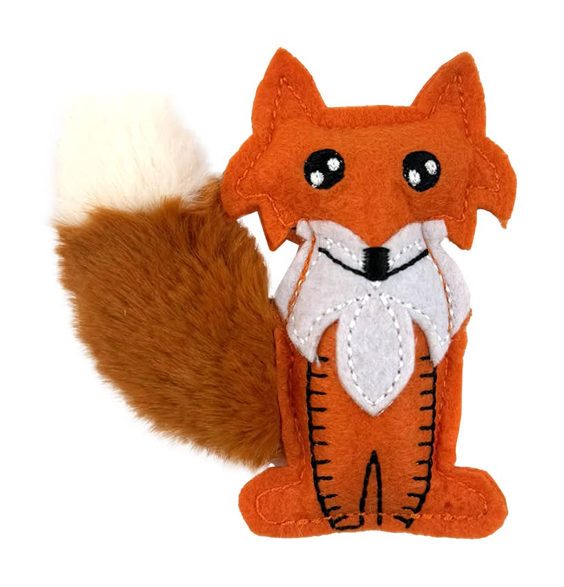 Fog City Pet Felt Fox Catnip Cat Toy (One Size)