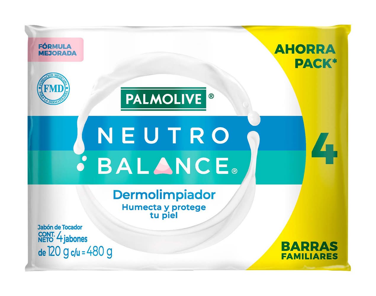 Palmolive · Neutro balance jabón dermolimpiador (4 x 120 g)