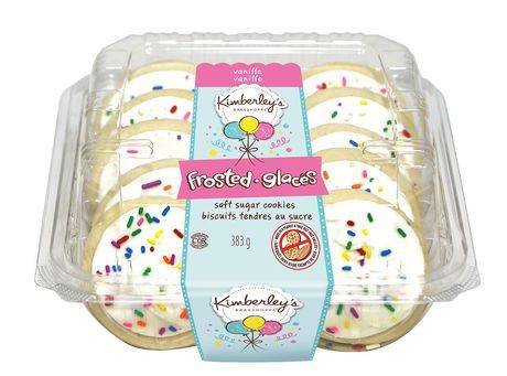 Kimberley's Bakeshoppe Frosted Sugar Cookies, Vanilla (383 g, 10 ct)