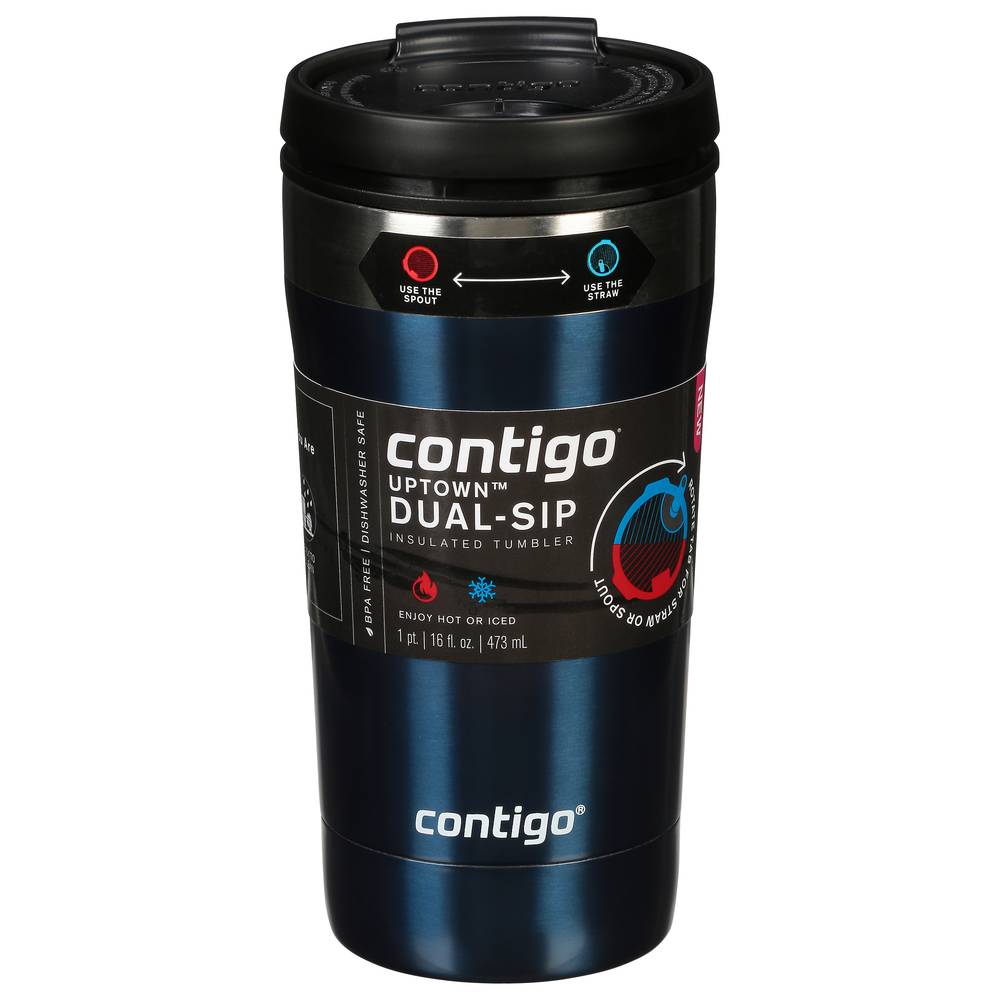 Contigo Blueberry Uptown Dual-Sip Insulated Tumbler