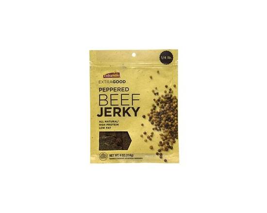 Order ExtraMile Pepper Beef Jerky 4oz food online from Chevron Extramile store, Everett on bringmethat.com