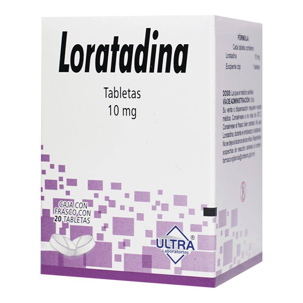 Ultra laboratorios loratadina tabletas 10 mg (20 piezas)